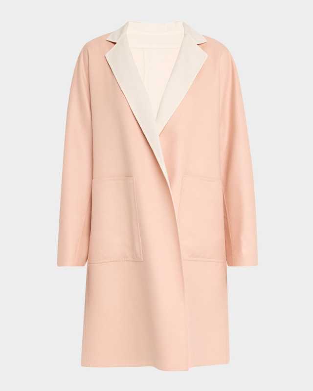Reversible Double-Face Knee-Length Coat